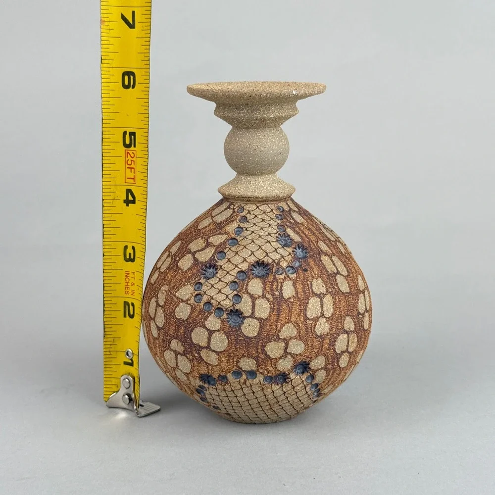 Don McWhorter‎ Studio Pottery Bud Vase Signed 1988 Art Pottery